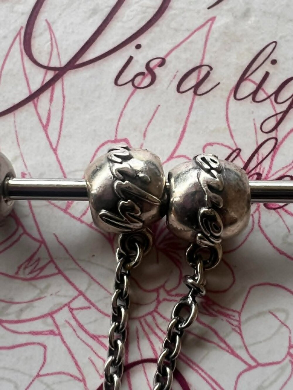 Authentic Pandora Family Ties Safety Chain #791788-05